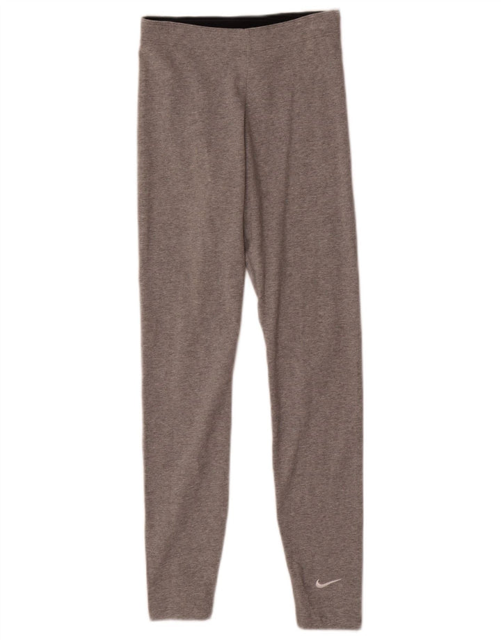 Leggings Nike Donna UK 6 XS Grigio Cotone