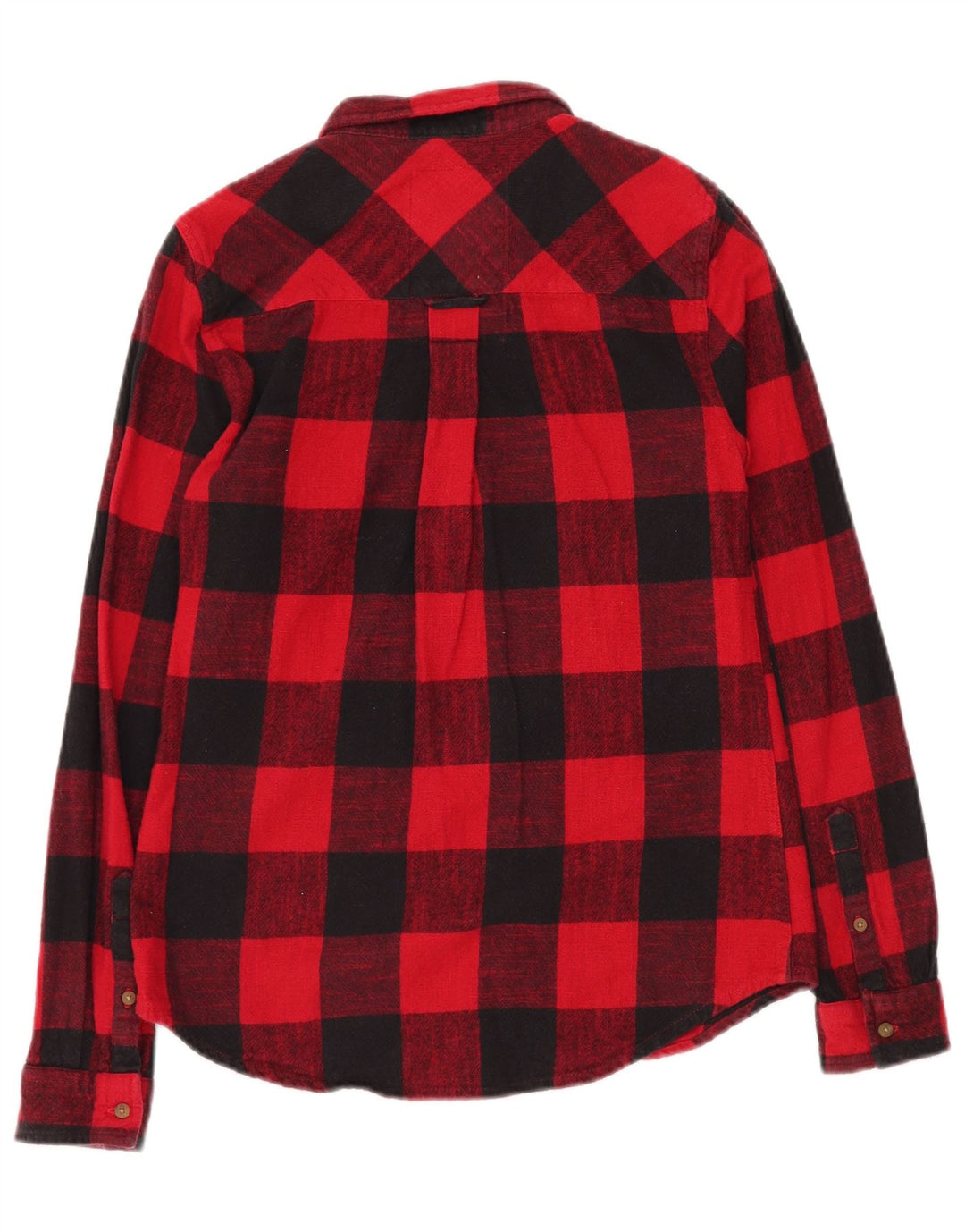 Camicia da donna in flanella dal taglio classico Superdry UK 10 Small Red Gingham Cotton