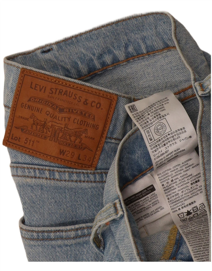 Jeans Levi's 511 Slim da donna W29 L28 in cotone blu
