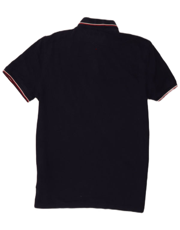Polo da uomo Tommy Hilfiger grande in cotone blu navy