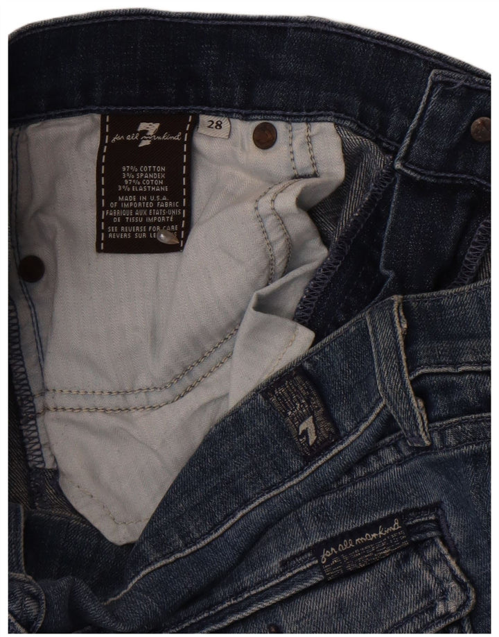 Jeans bootcut da donna 7 For All Mankind W28 L33 cotone blu