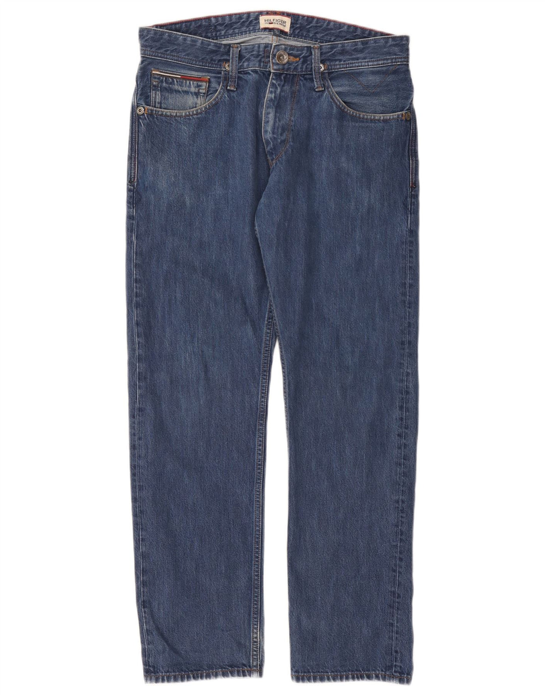 Jeans dritti da uomo Tommy Hilfiger W31 L30 cotone blu