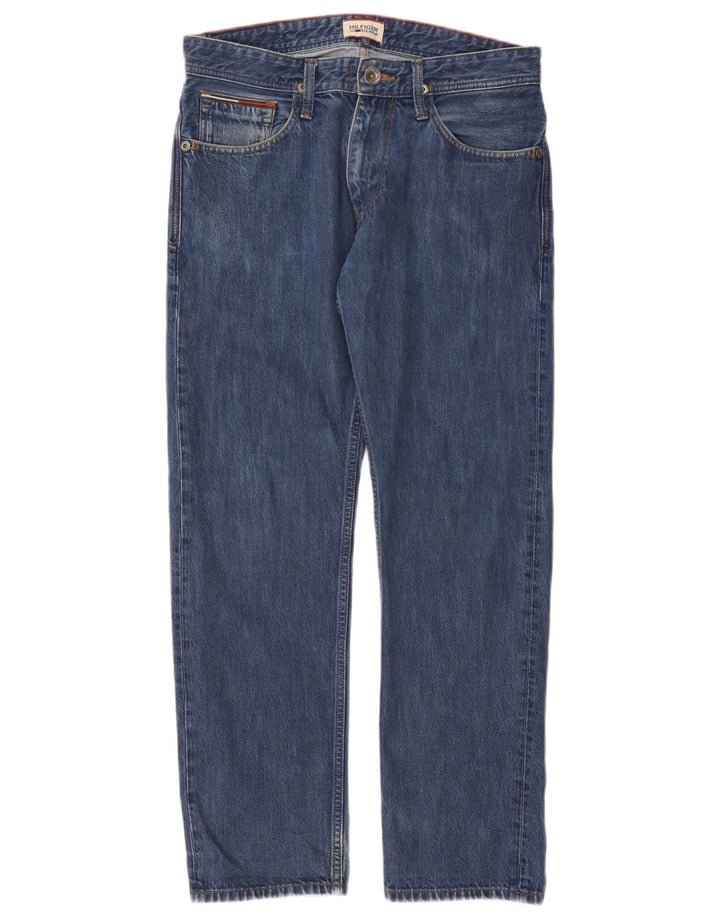 Jeans dritti da uomo Tommy Hilfiger W31 L30 cotone blu