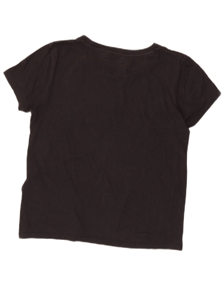 T-shirt grafica da donna Levi's Top UK 14 cotone nero medio