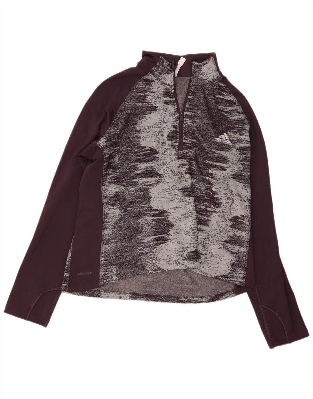 Top da tuta da donna Adidas Aeroready Pullover UK 20/22 XL Grigio Tie Dye