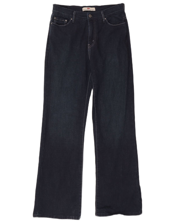 Jeans Levi's 512 Bootcut da donna US 12 Large W30 L31 Blu Navy