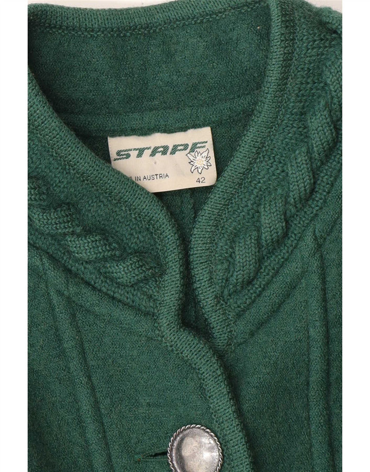 Soprabito grafico da donna Stapf EU 42 Large Green Floral New Wool