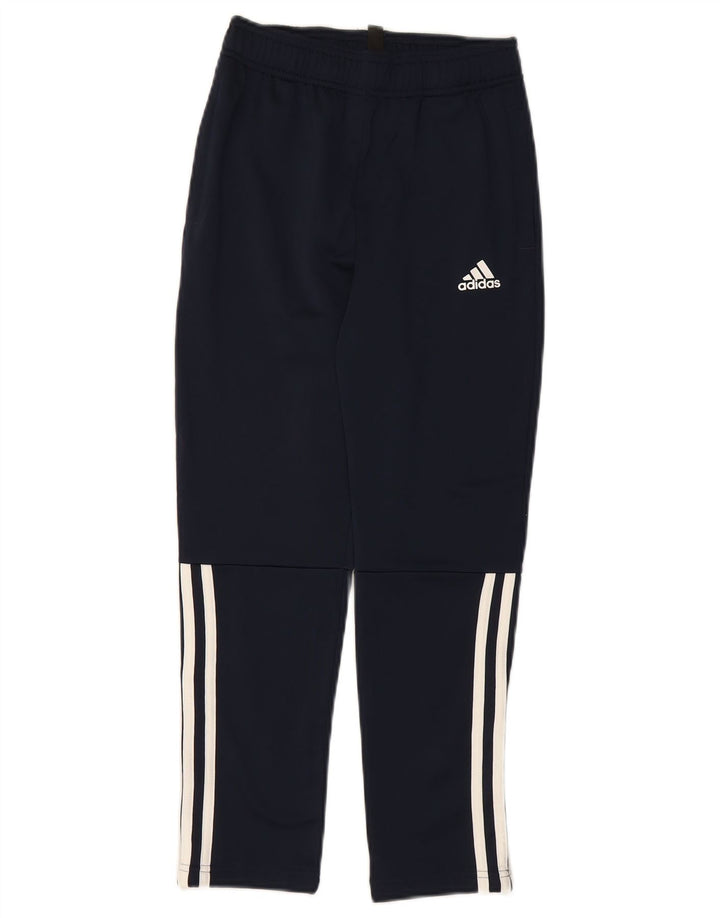 Pantaloni da tuta ADIDAS Primegreen da ragazzo 9-10 anni in poliestere blu navy
