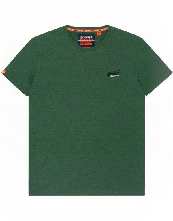 T-shirt da uomo Superdry Top grande in cotone verde