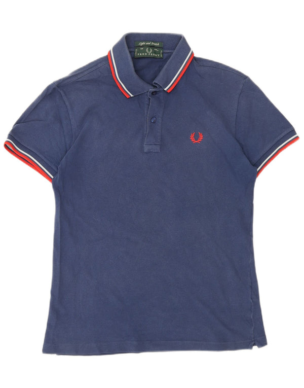 Polo da uomo FRED PERRY piccola in cotone blu navy