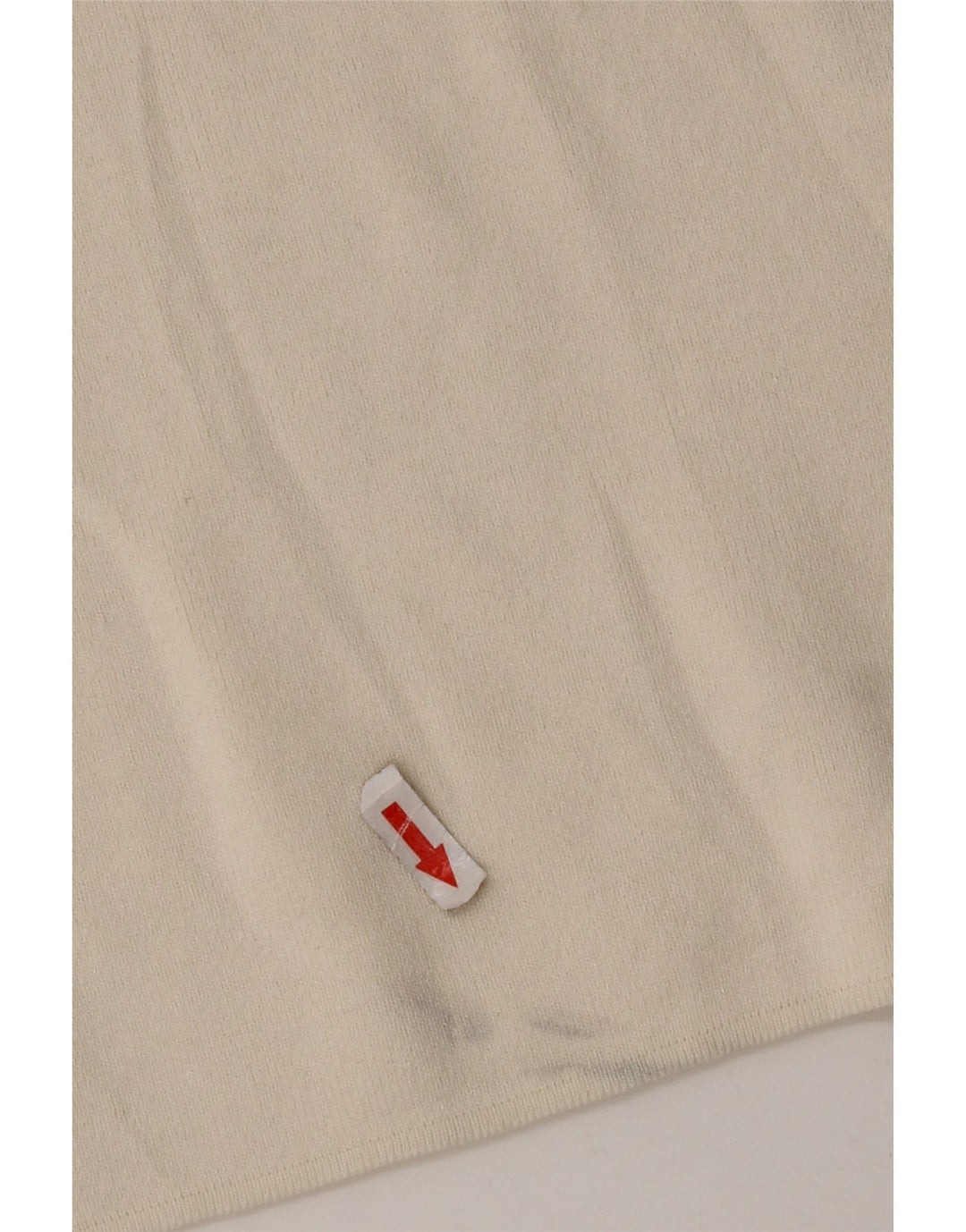 T-shirt oversize da donna Zara Top UK 14 viscosa bianco sporco medio