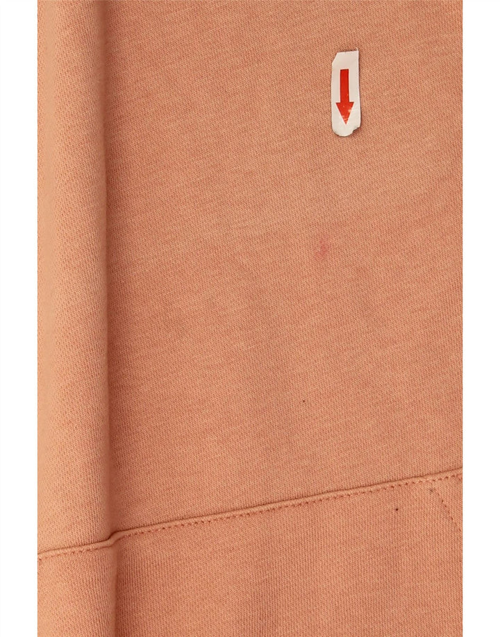 Felpa con cappuccio oversize da donna Nike UK 14 cotone rosa medio