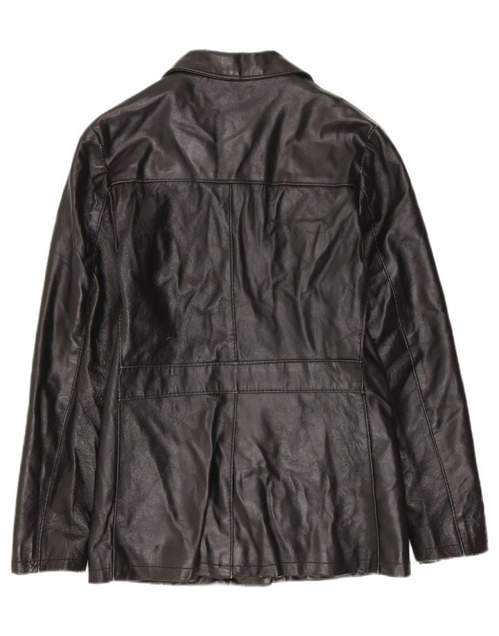 Giacca in pelle da donna ECLIPSE UK 10 piccola nera