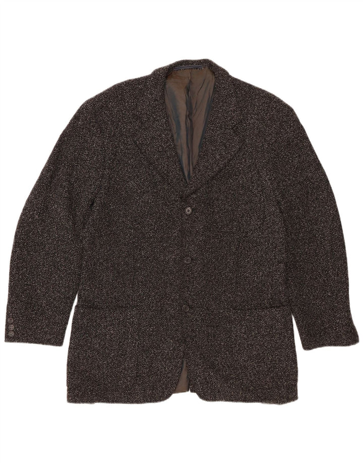 Giacca blazer lunga da uomo Milano TRUSSARDI IT 48 grigio medio chiazzato