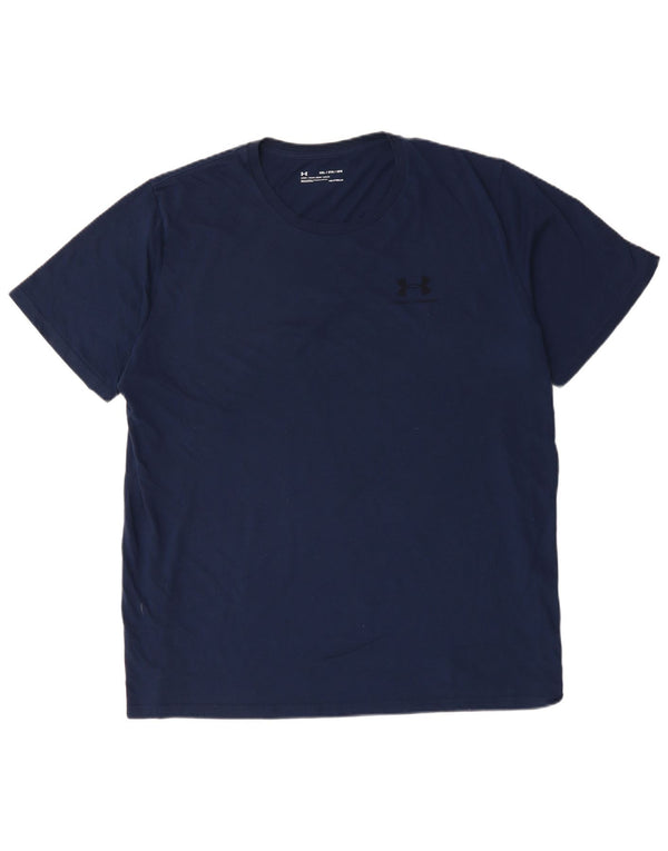 Maglietta da uomo UNDER ARMOUR Heat Gear Top 3XL Blu navy
