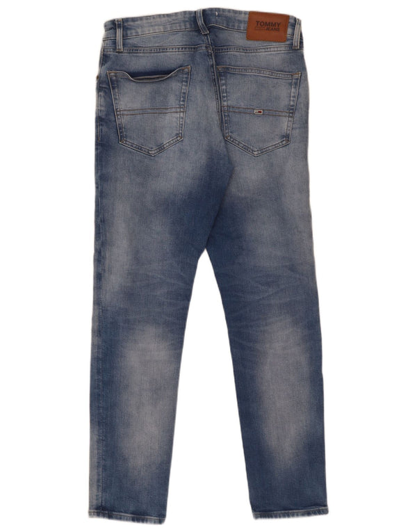 Tommy Hilfiger Uomo Austin Tapered Slim Jeans W30 L30 Cotone Blu