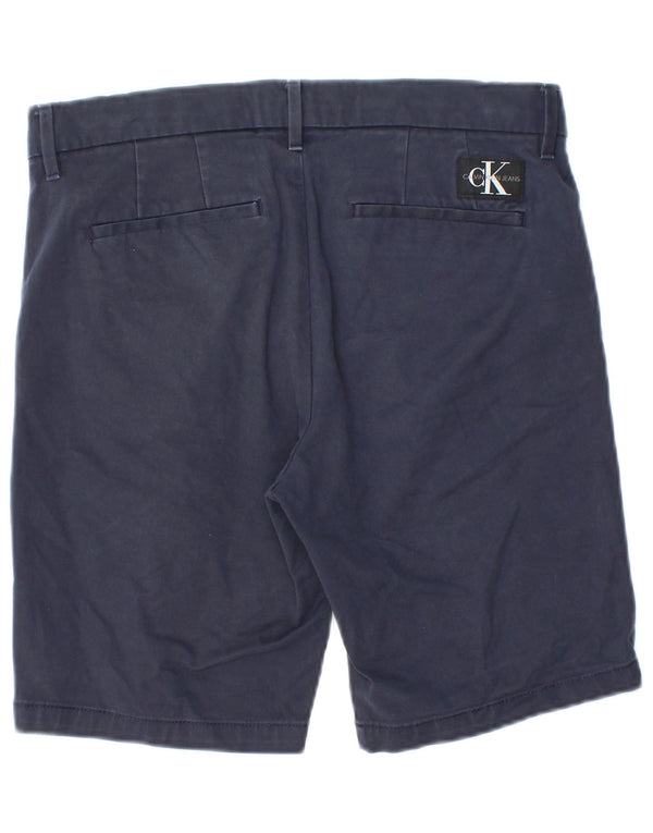 Pantaloncini chino da uomo Calvin Klein W30 cotone blu navy medio