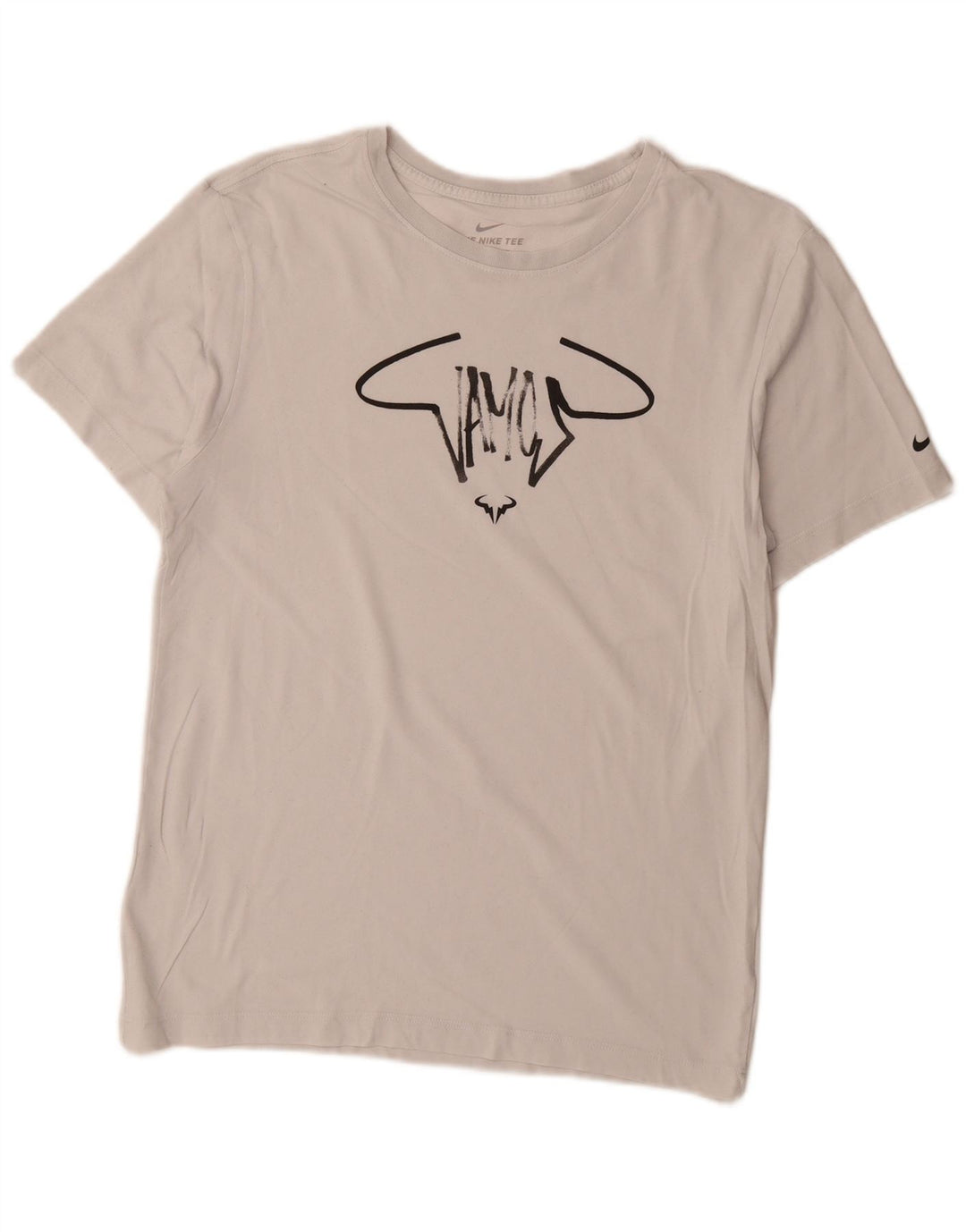 T-shirt grafica Nike Dri Fit da uomo, piccola, bianca