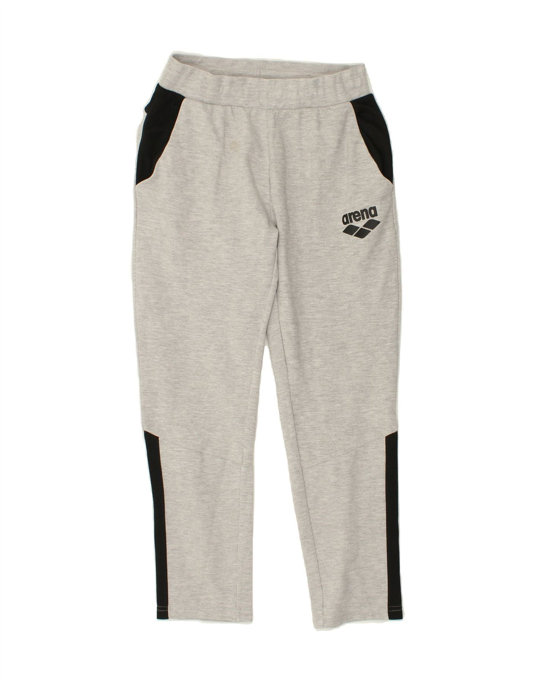 ARENA Mens Tracksuit Trousers Small Grey Colourblock Cotton Vintage Arena and Second-Hand Arena from Messina Hembry 