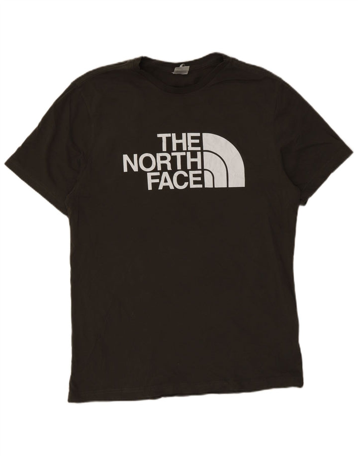 T-shirt grafica da uomo The North Face Top in cotone kaki medio