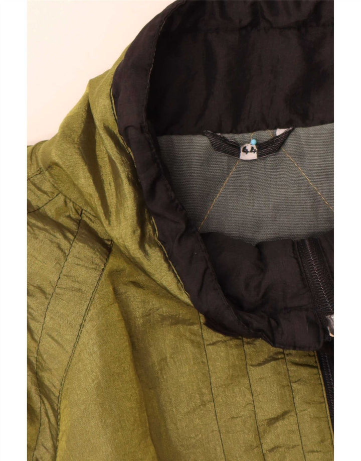 Giacca a vento vintage da uomo UK 44 2XL Poliestere color block verde