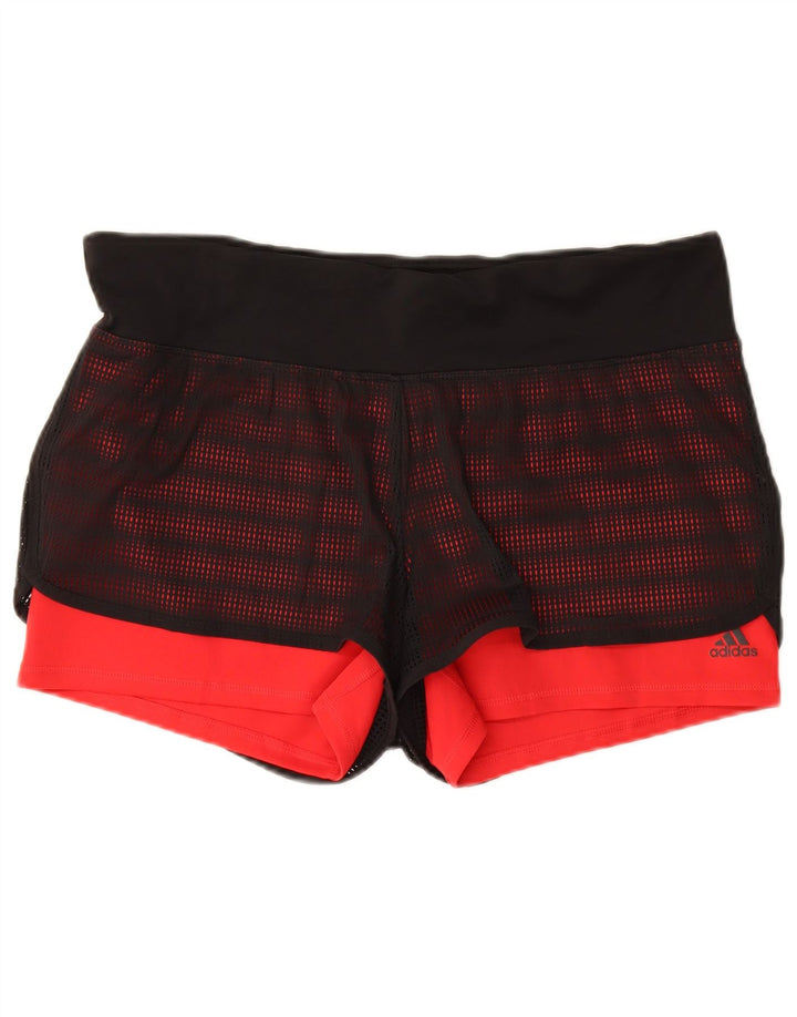 Pantaloncini sportivi ADIDAS Climalite da donna UK 20/22 XL Poliestere nero