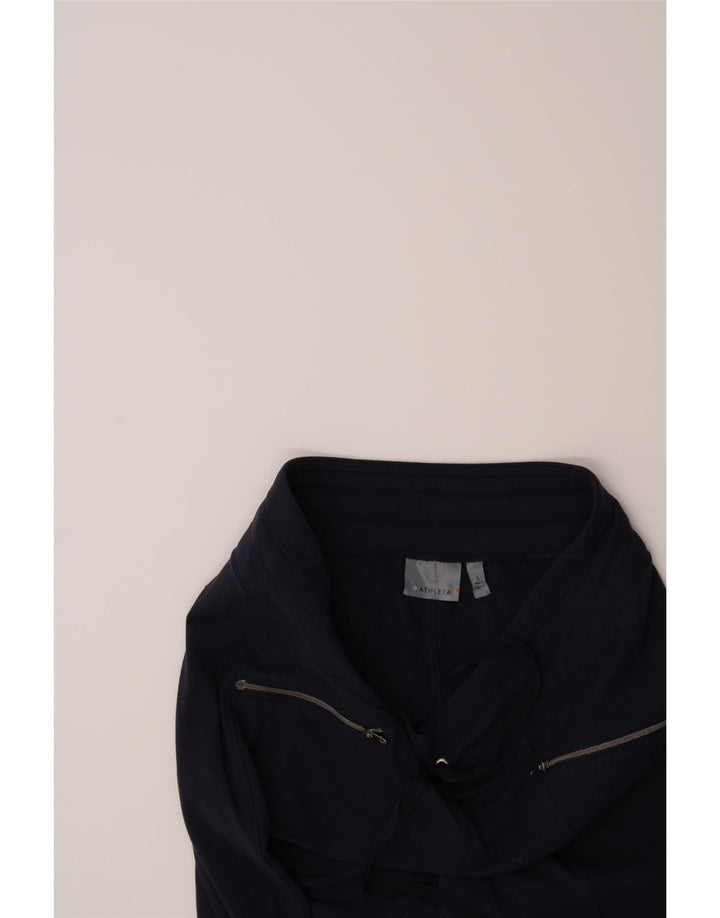 ATHLETA Womens Tracksuit Trousers UK 10 Small  Navy Blue Nylon Vintage Athleta and Second-Hand Athleta from Messina Hembry 