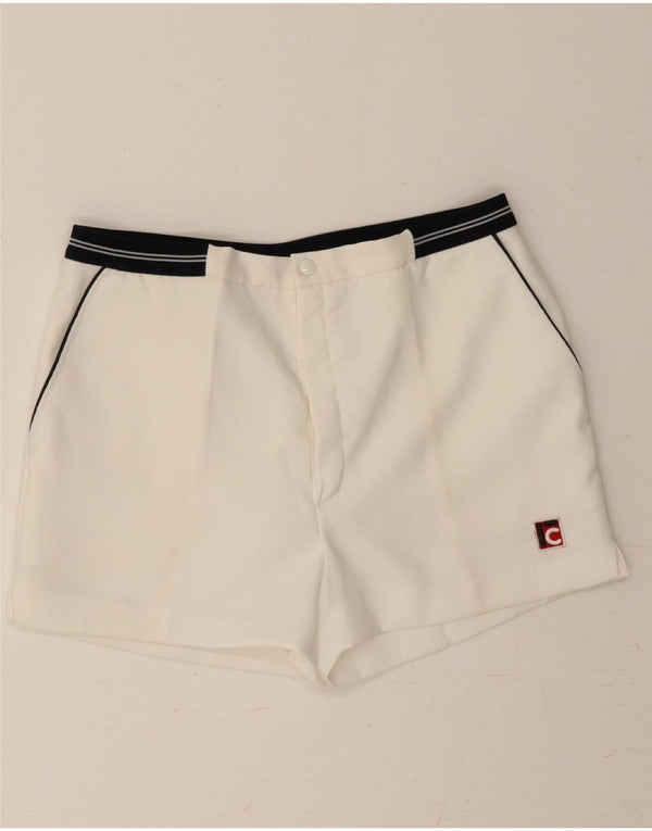 CAMPAGNOLO Womens Chino Shorts IT 50 XL W32 White Polyester