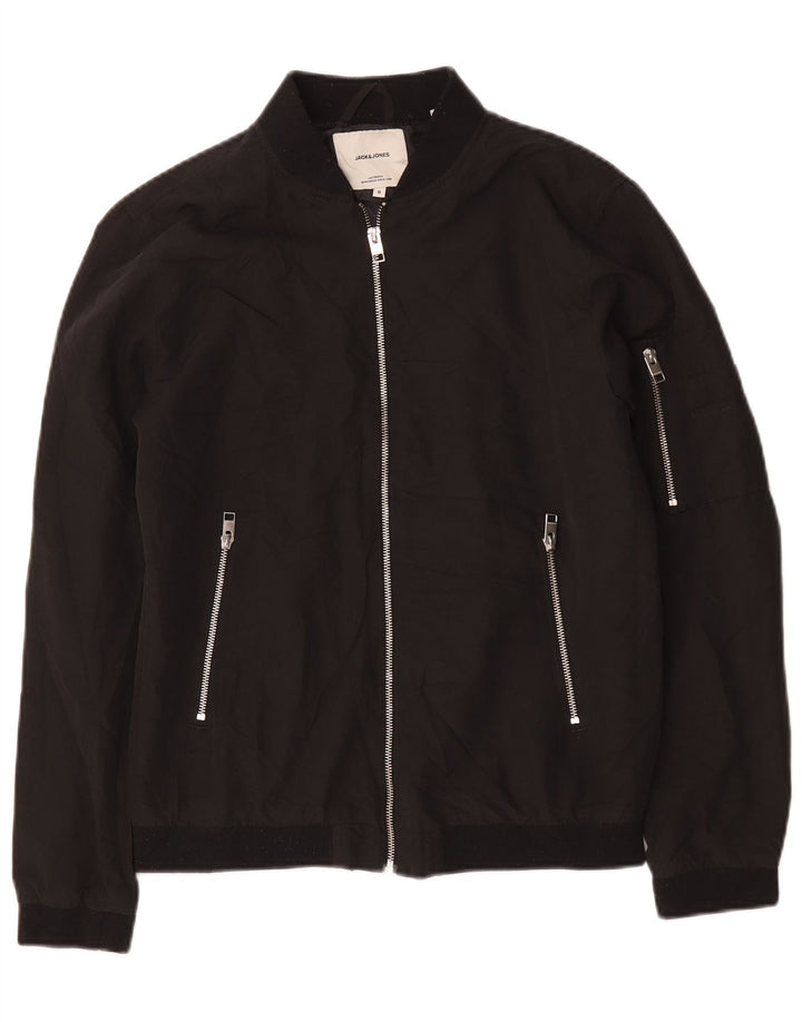 Giubbotto bomber da uomo Jack & Jones UK 36 piccolo poliestere nero