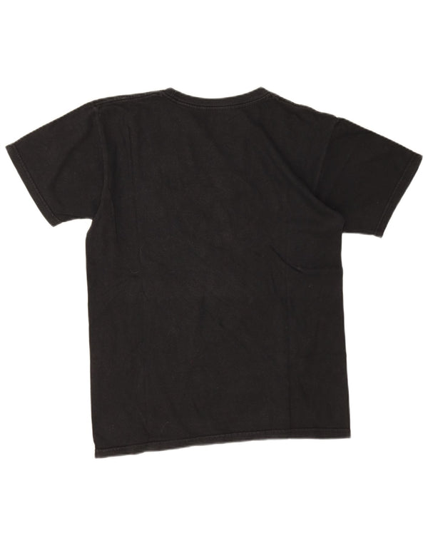 T-shirt grafica da uomo New York Hard Rock Cafe, piccola, in cotone nero