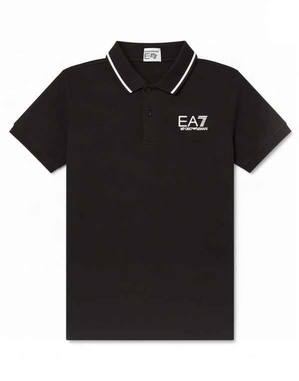 Polo Emporio Armani Bambino 13-14 Anni Cotone Nera