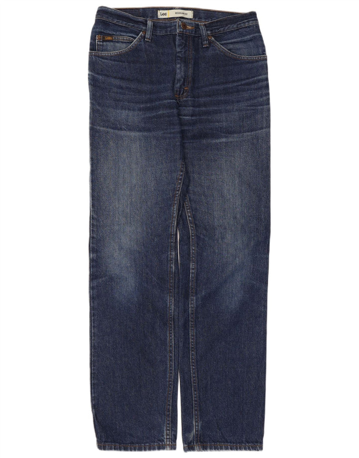 Jeans dritti Lee da uomo vestibilità regolare W30 L32 cotone blu