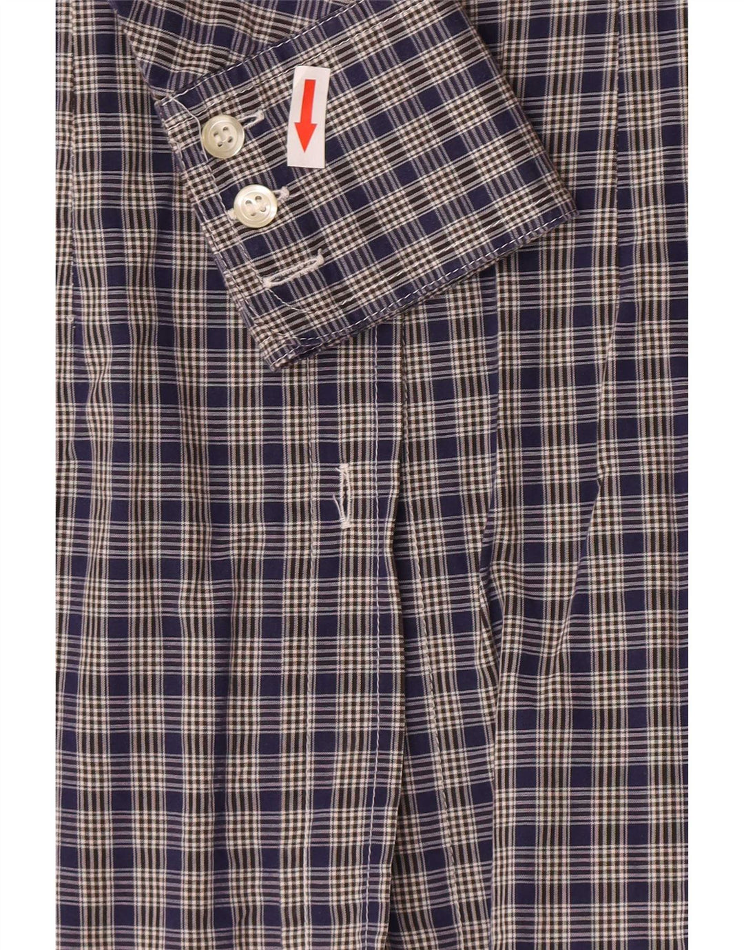 Max & Co. Camicia da donna UK 14 Cotone a quadri blu navy medio