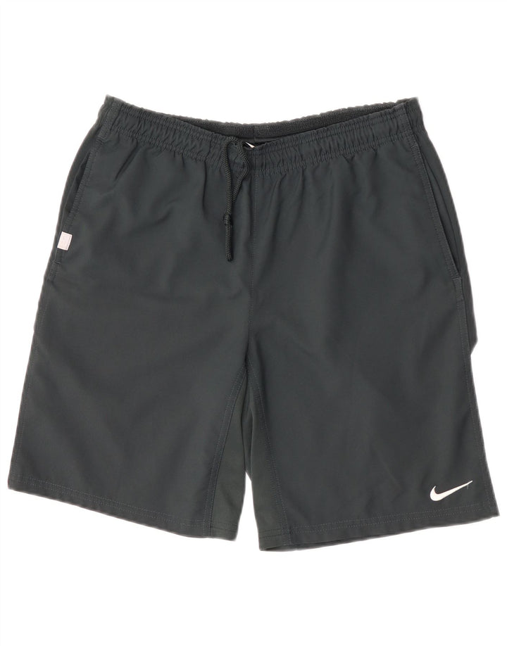 Pantaloncini sportivi Nike Dri Fit da uomo piccoli in poliestere grigio