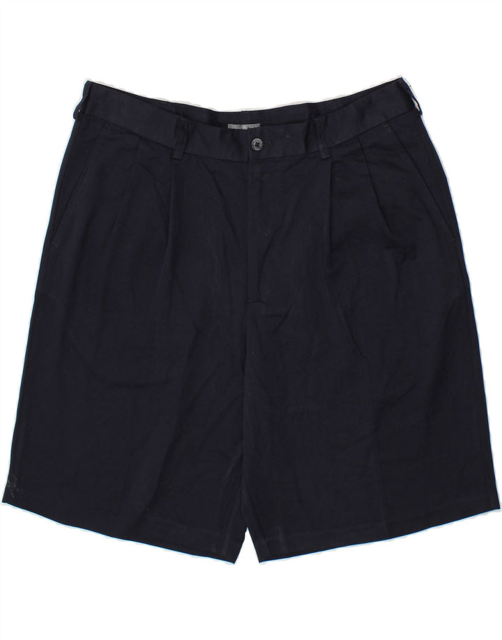 IZOD Mens Pegged Chino Shorts W36 Large Navy Blue Polyester Vintage Izod and Second-Hand Izod from Messina Hembry 