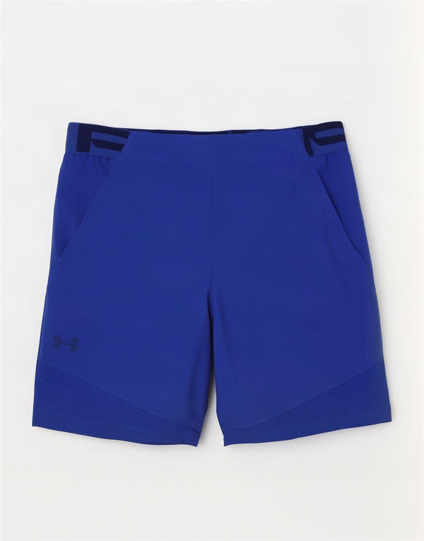 Under Armour Mens Heat Gear Graphic Sport Shorts Large Blue