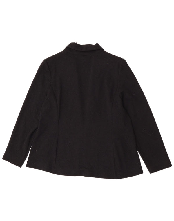 Giacca blazer aperta da donna Marks & Spencer UK 20 2XL poliestere nero