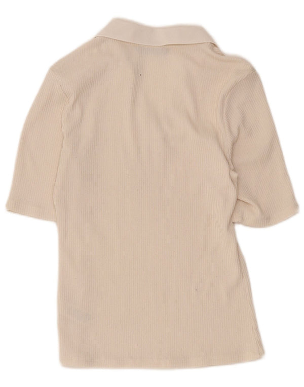 Polo da donna Marks & Spencer UK 12 Poliestere beige medio