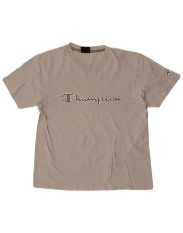 T-shirt grafica da uomo Champion Top piccola grigia
