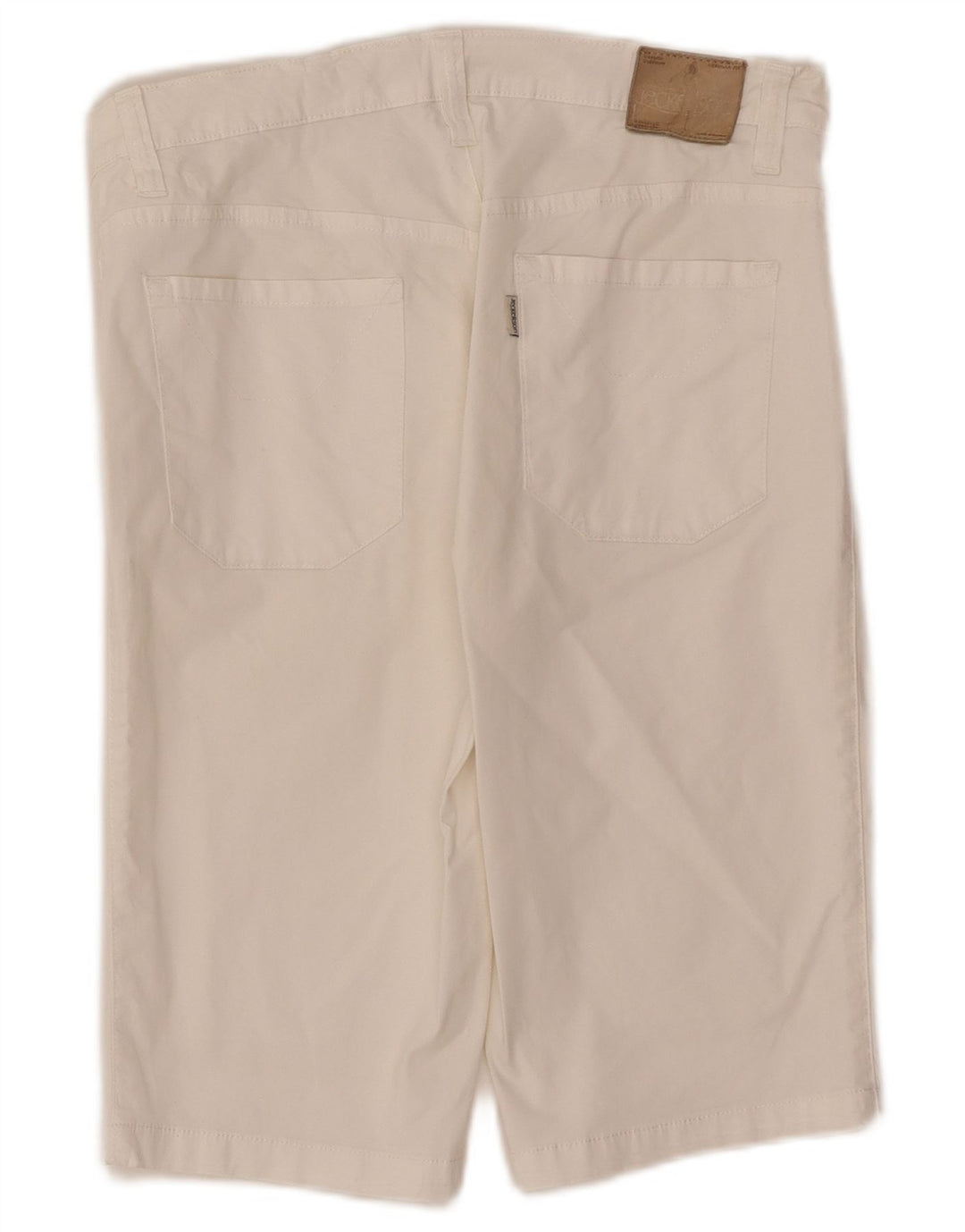 Pantaloncini casual da donna Jeckerson W30 cotone bianco medio