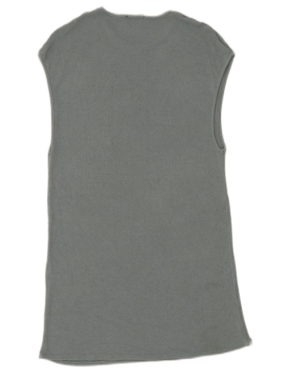 Abito T-shirt senza maniche da donna Zara UK 14 Blu medio