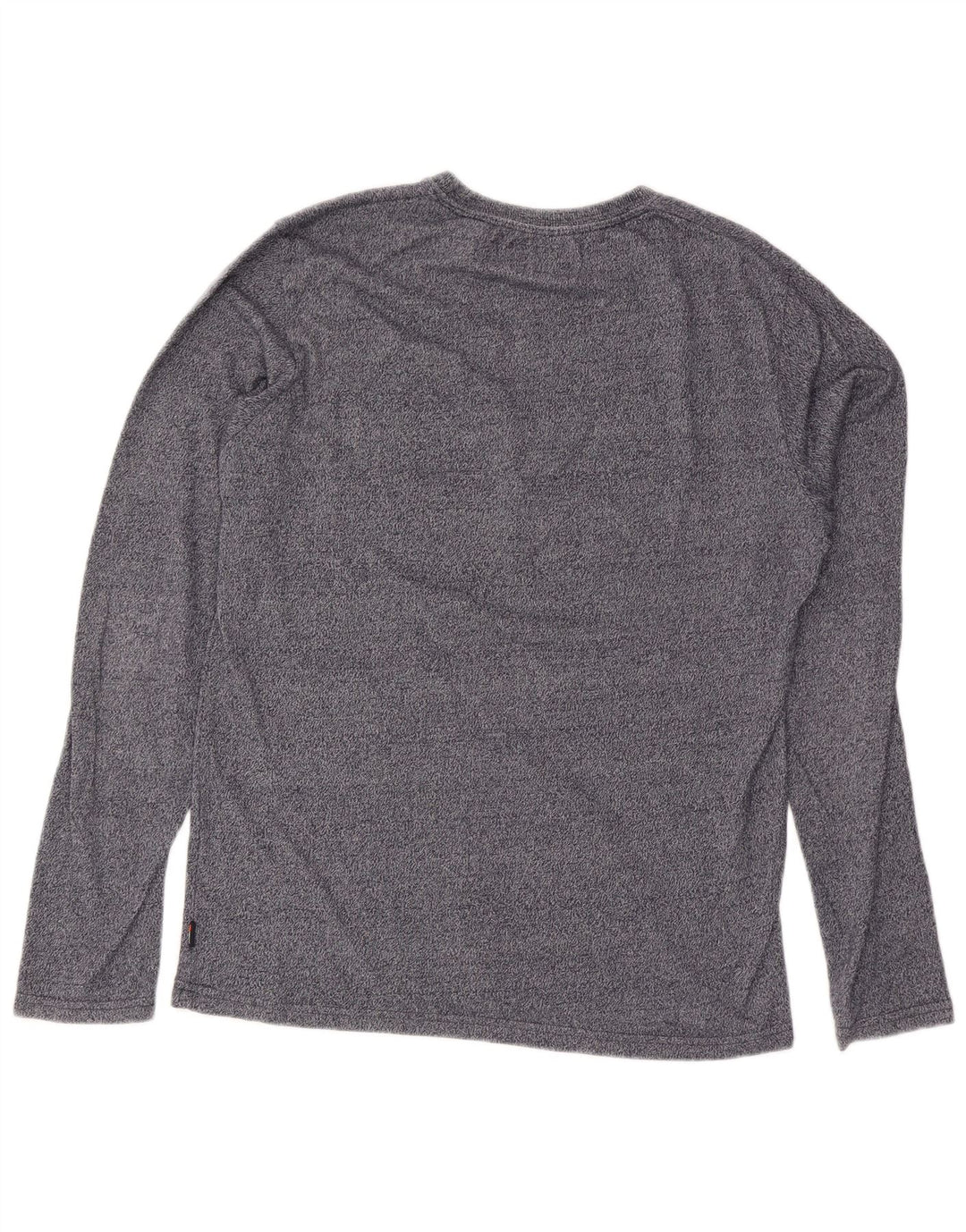 Top grafico da uomo Superdry manica lunga grande grigio screziato