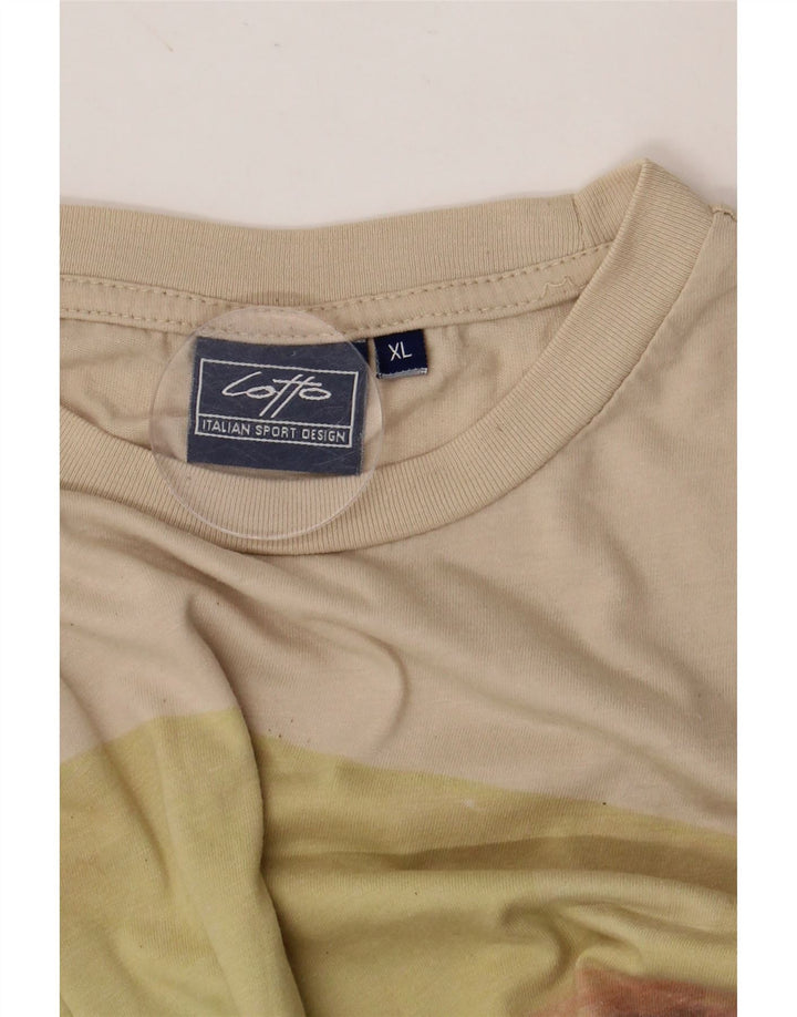 T-shirt grafica da uomo LOTTO Top XL Beige