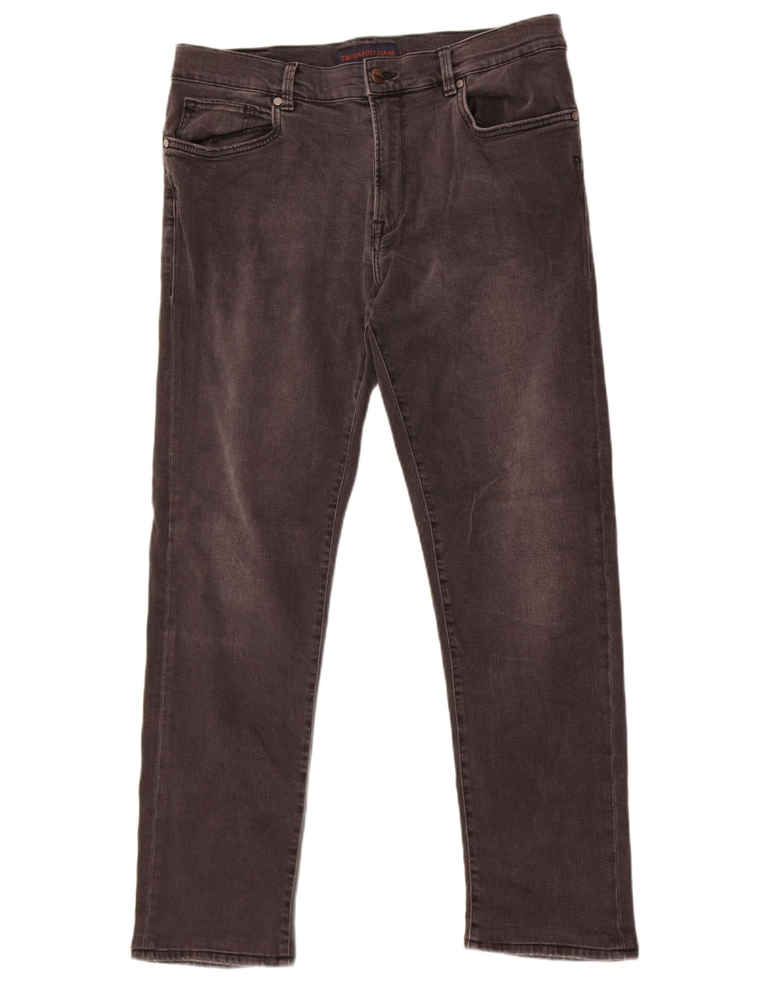 Jeans Straight Uomo Trussardi W35 L30 Cotone Grigio