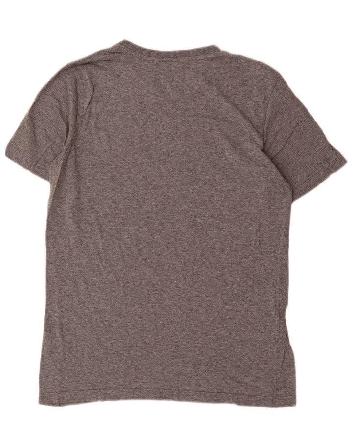 T-shirt grafica da uomo PUMA Top Small in cotone grigio