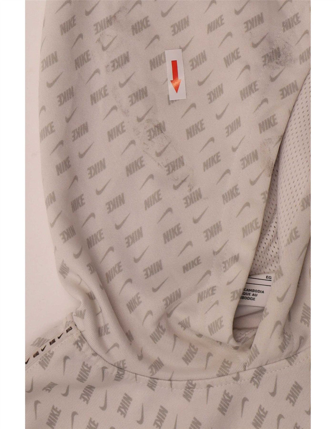 Felpa con cappuccio grafica Nike da ragazzo 13-14 anni XL poliestere bianco