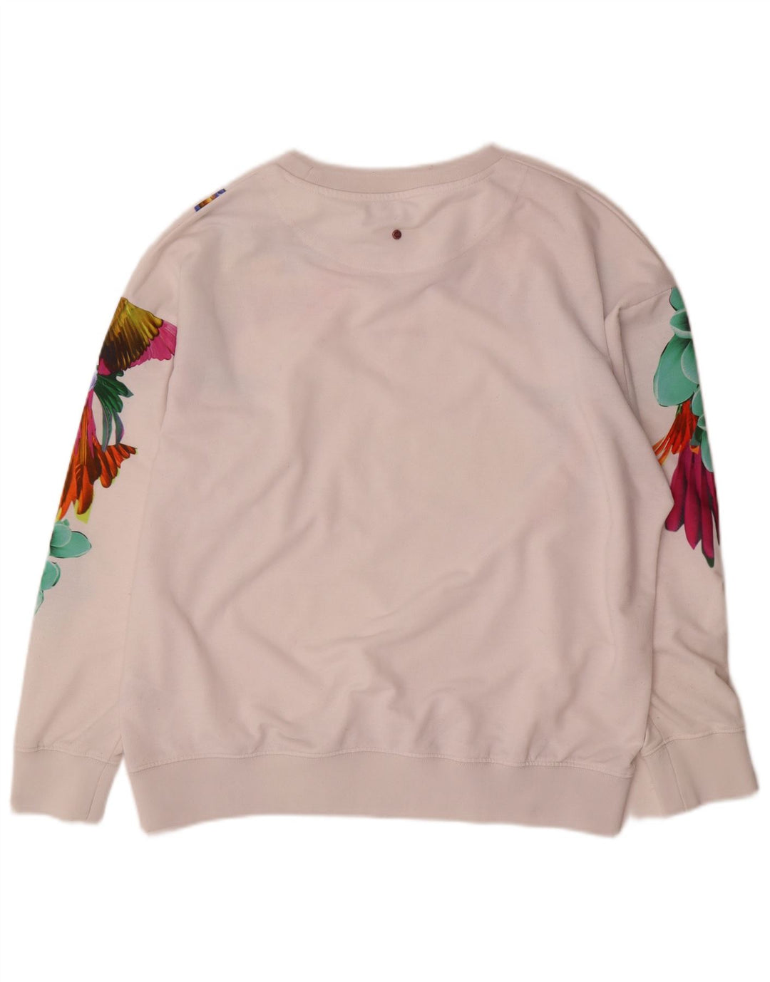 Felpa da donna Mistral UK 14 Medium White Floral Hawaiian