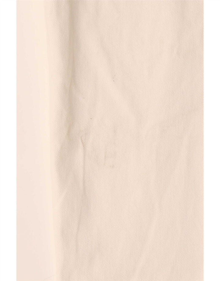 Pantaloni chino dritti da uomo Zara piccoli W30 L29 bianco sporco