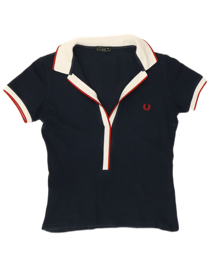Polo da donna FRED PERRY UK 12 medio blu navy