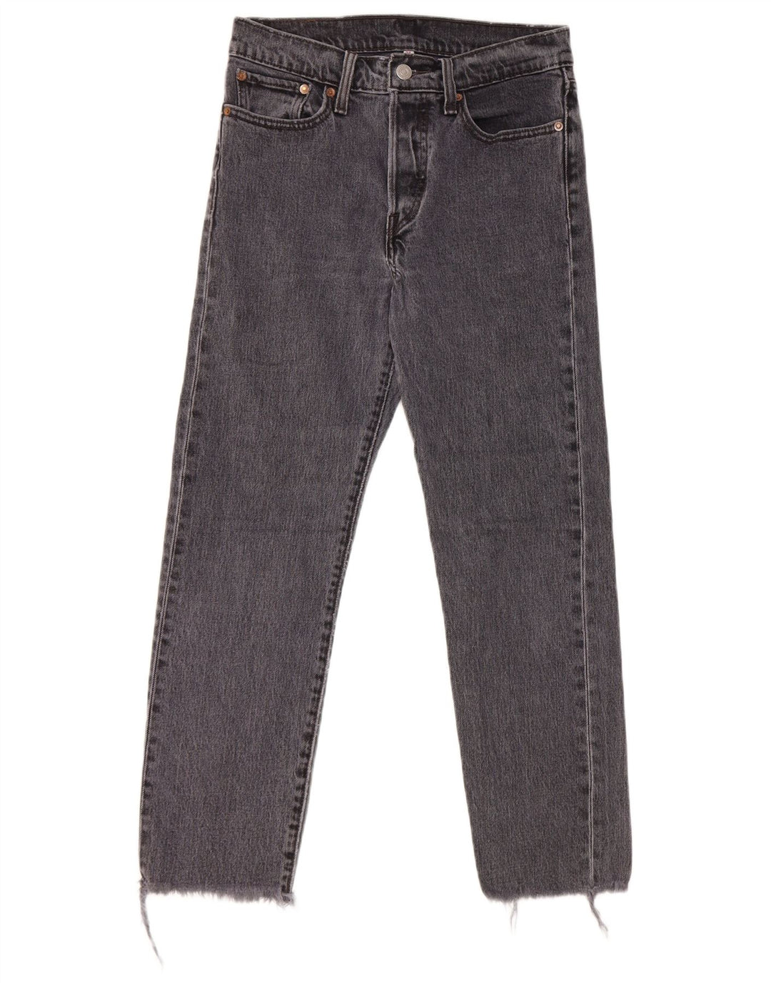 Jeans dritti da donna Levi's W27 L26 cotone grigio
